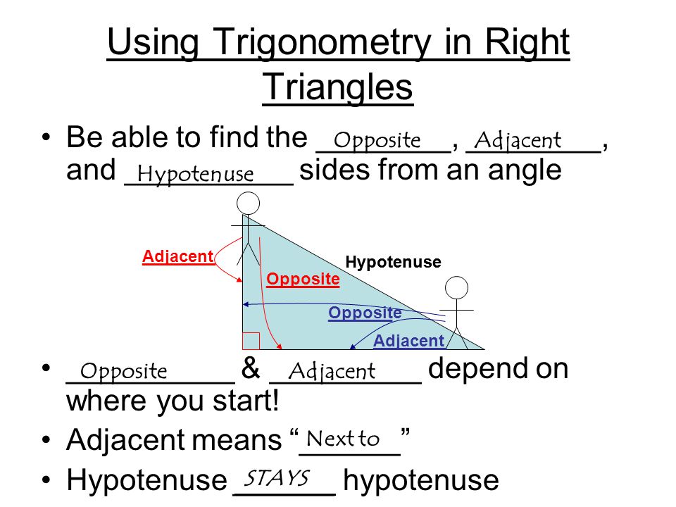 Using Trigonometry in Right Triangles