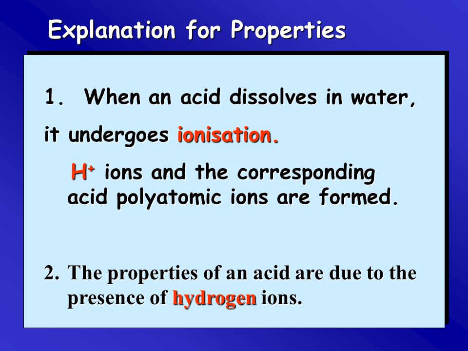 Explanation for Properties