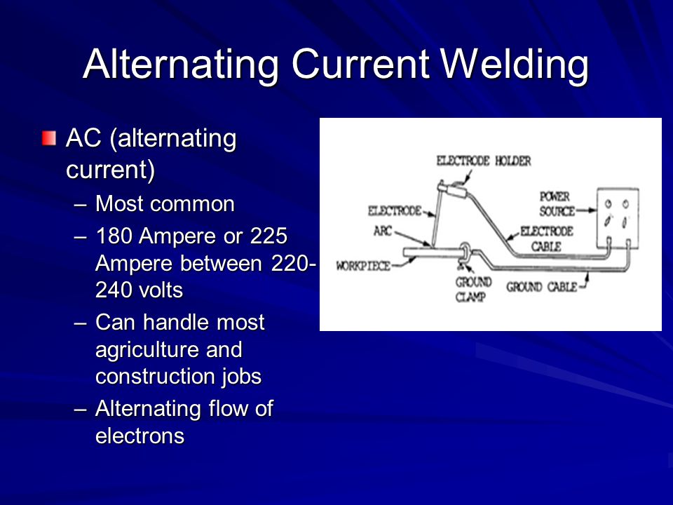 Alternating Current Welding