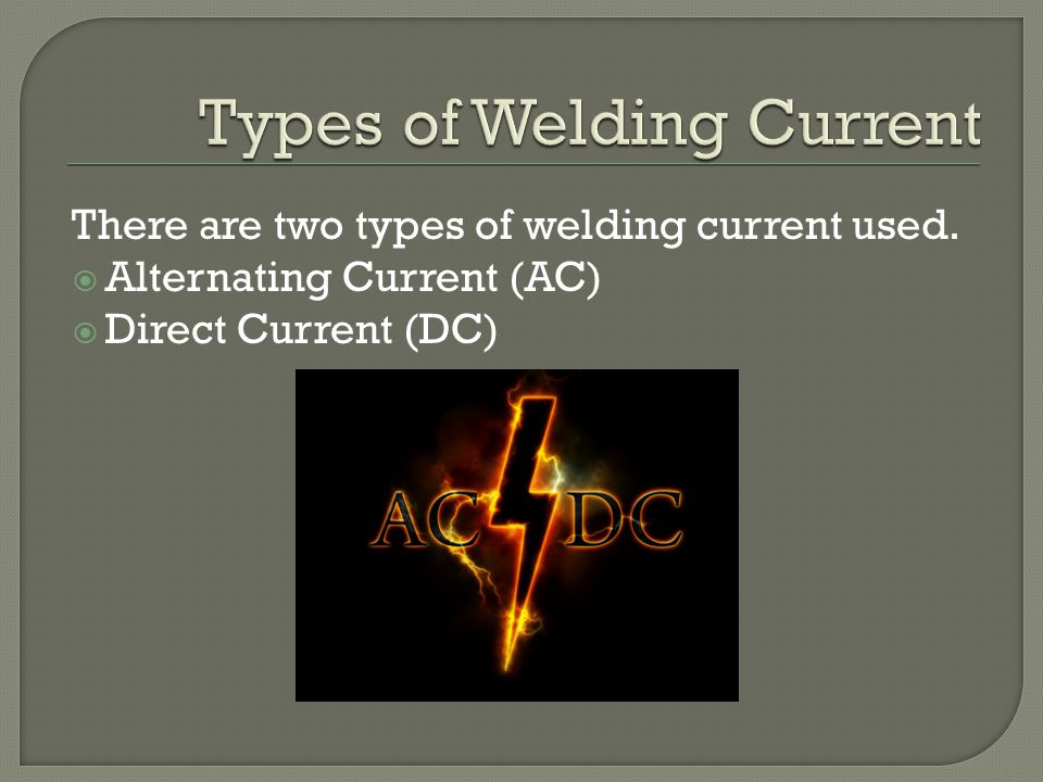 Types of Welding Current