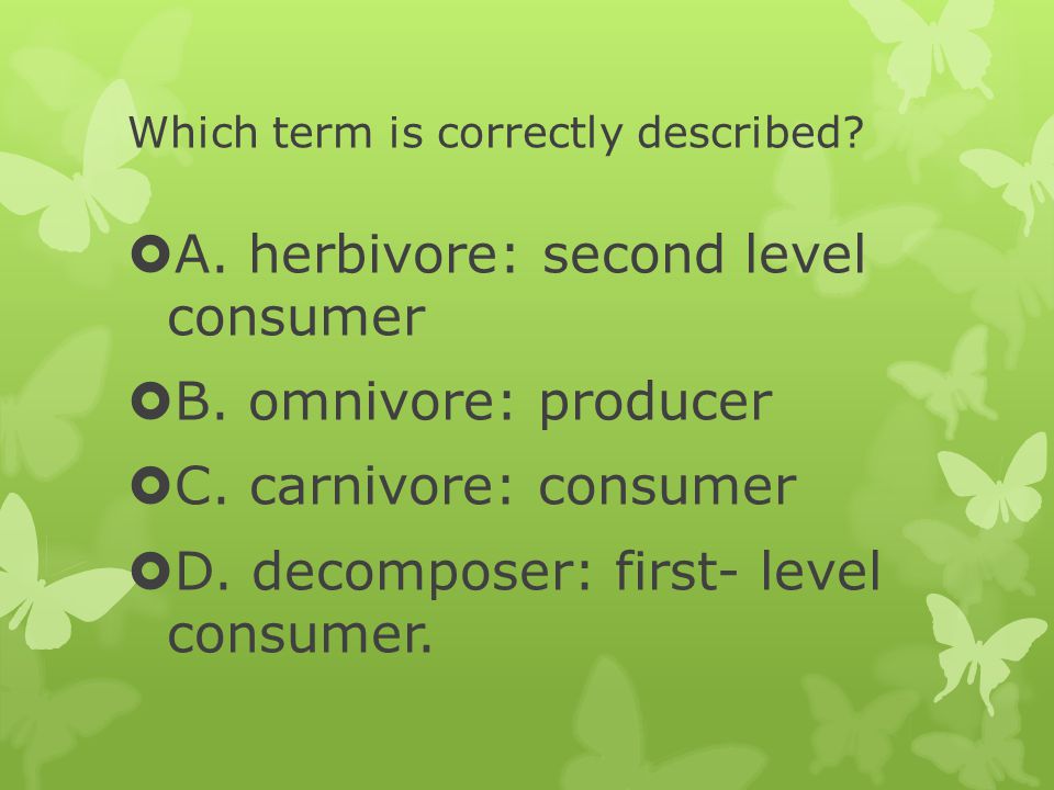 Which term is correctly described