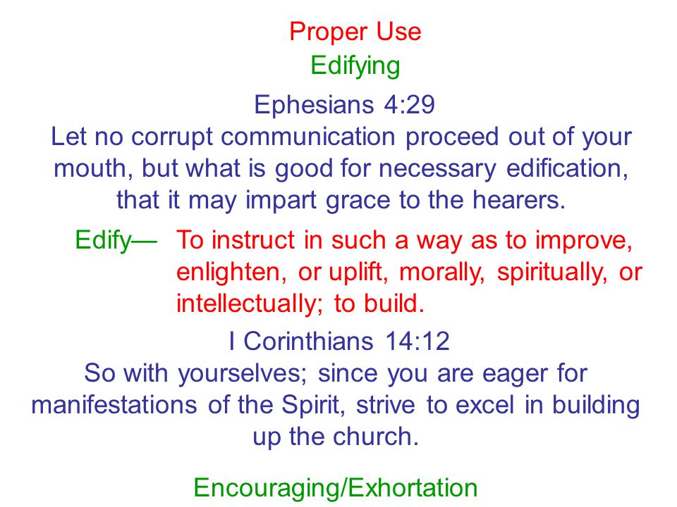 Encouraging/Exhortation