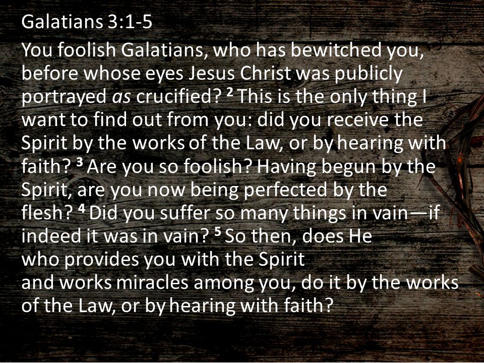 Free from the Law Galatians 3: ppt video online download