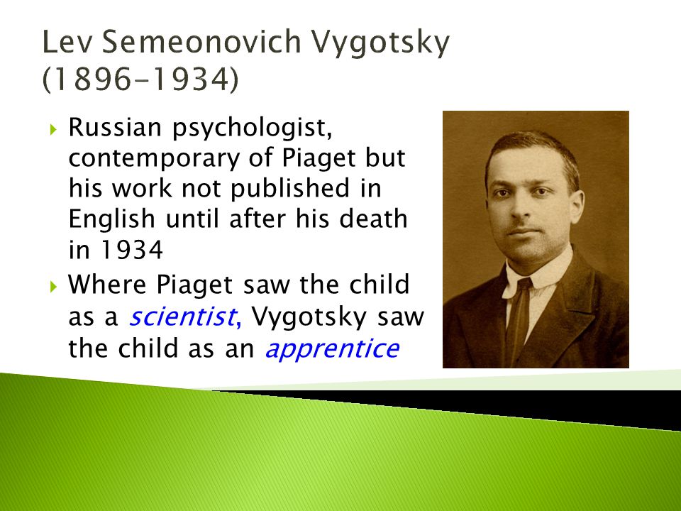 Lev Semeonovich Vygotsky ( )