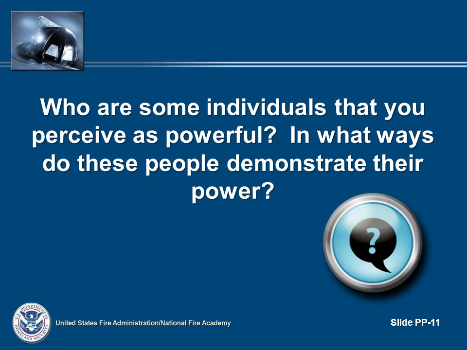 Who are some individuals that you perceive as powerful