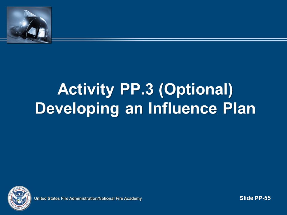 Activity PP.3 (Optional) Developing an Influence Plan