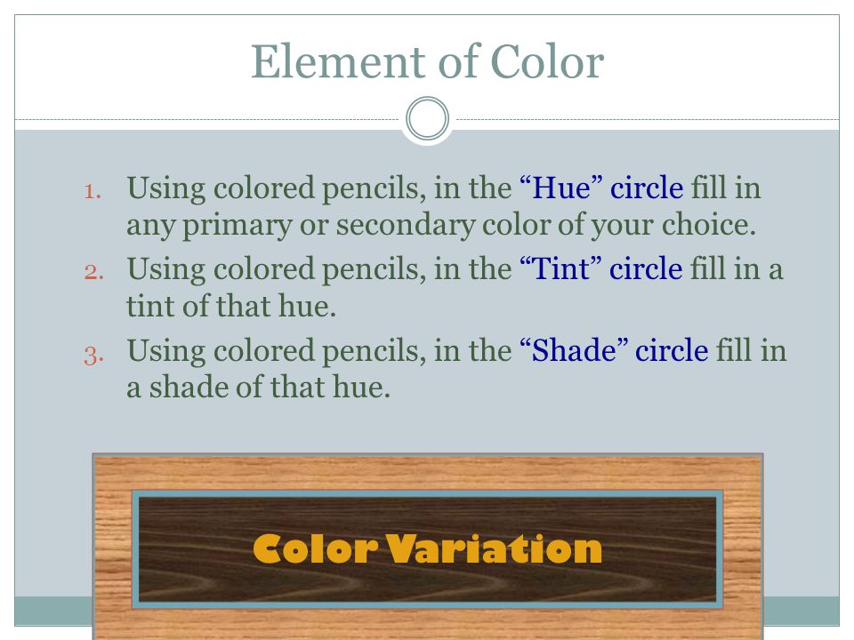 Element of Color Color Variation