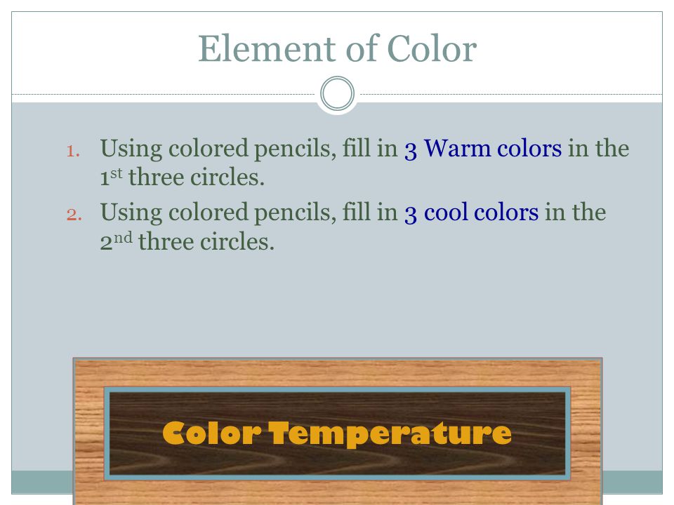 Element of Color Color Temperature