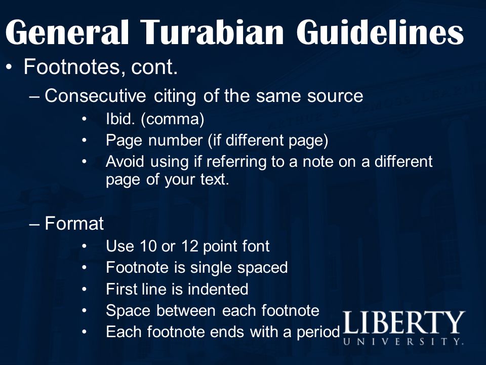 General Turabian Guidelines Ppt Video Online Download