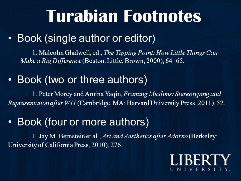 how to make a footnote turabian for the same source