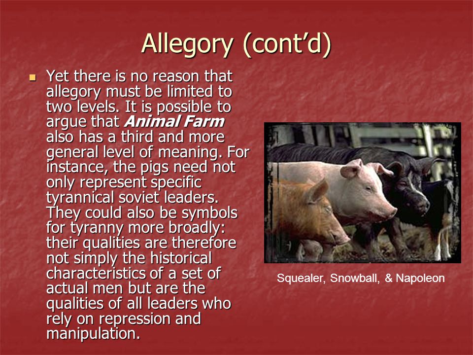 Animal Farm By George Orwell Allegorical Representations - ppt video online  download