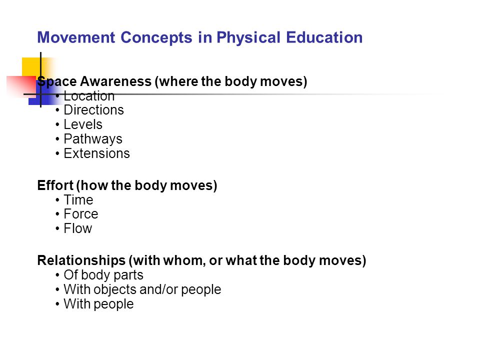 Movement Concepts in Physical Education