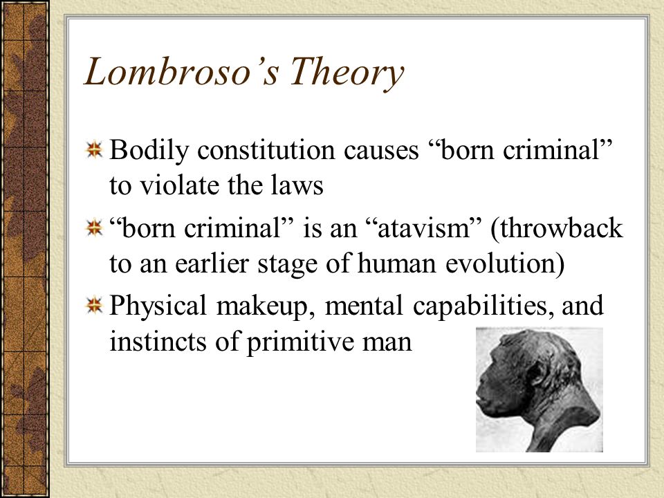 lombroso criminal man theory