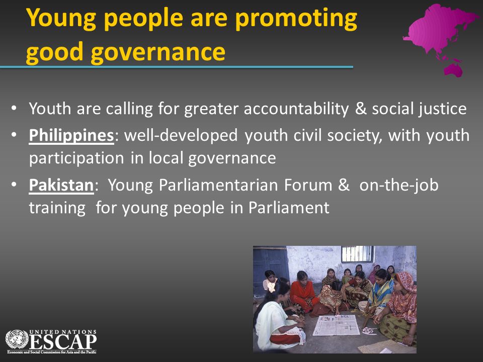 Young people are promoting good governance