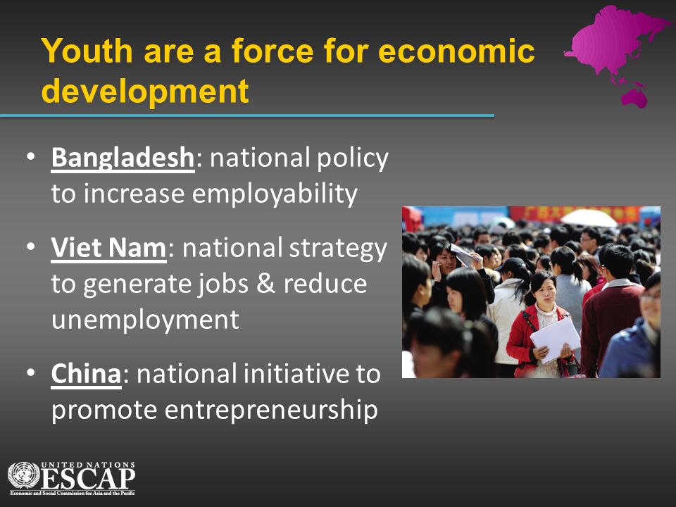 Youth are a force for economic development