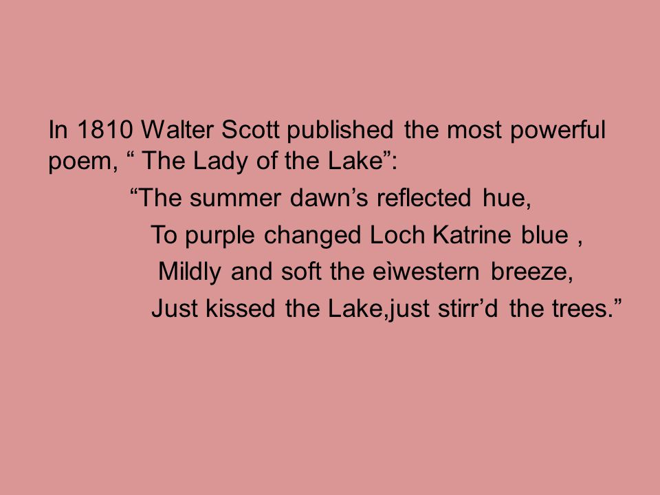 Sir Walter Scott Ppt Video Online Download