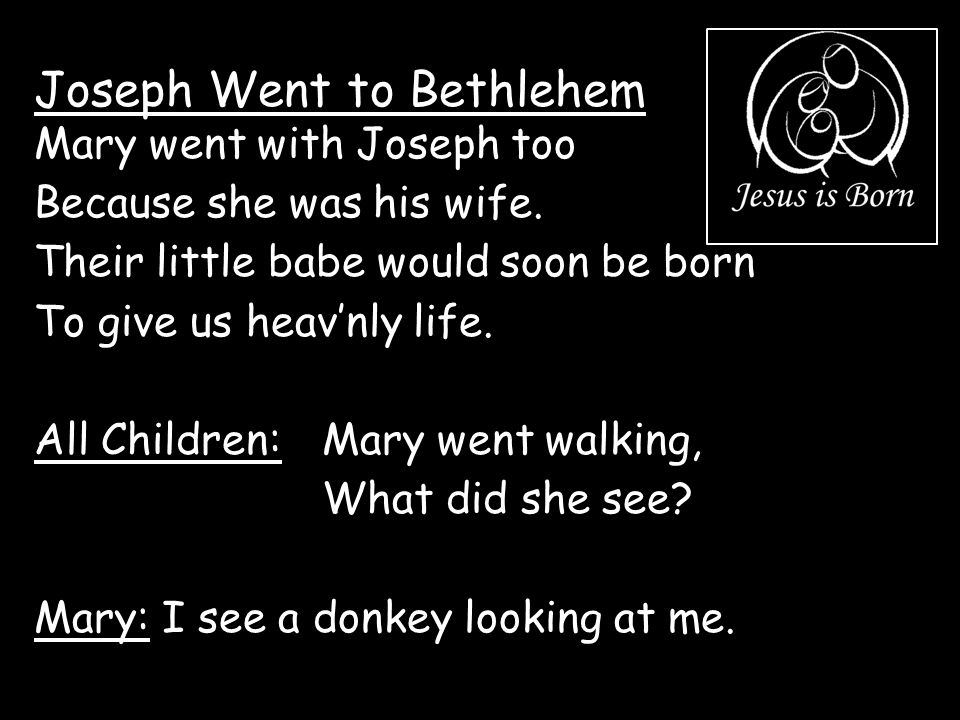 Joseph Went to Bethlehem