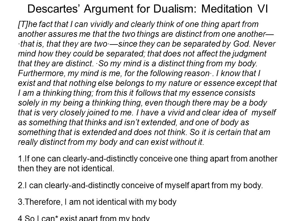 descartes 6th meditation