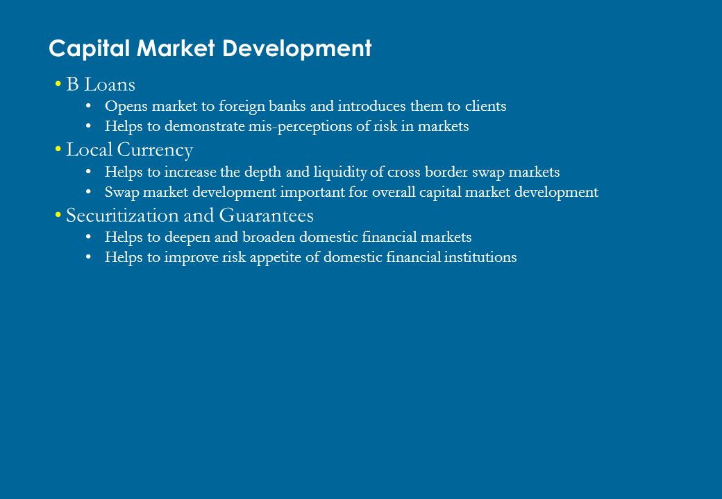Capital Market Development