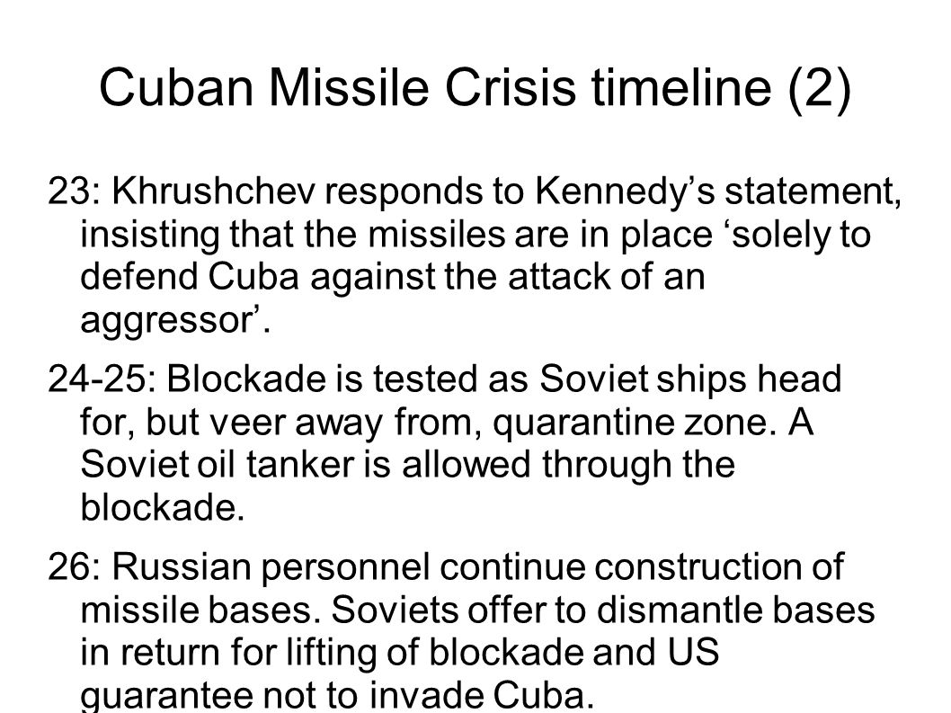 The Cuban Missile Crisis - ppt video online download
