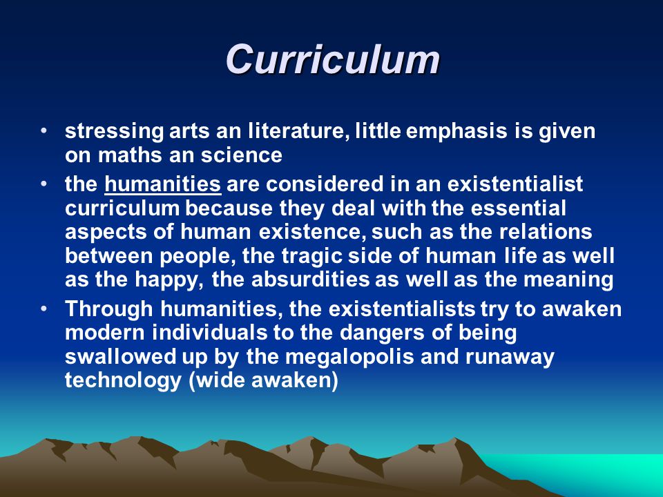 Curriculum stressing arts an literature, little emphasis is given on maths an science.