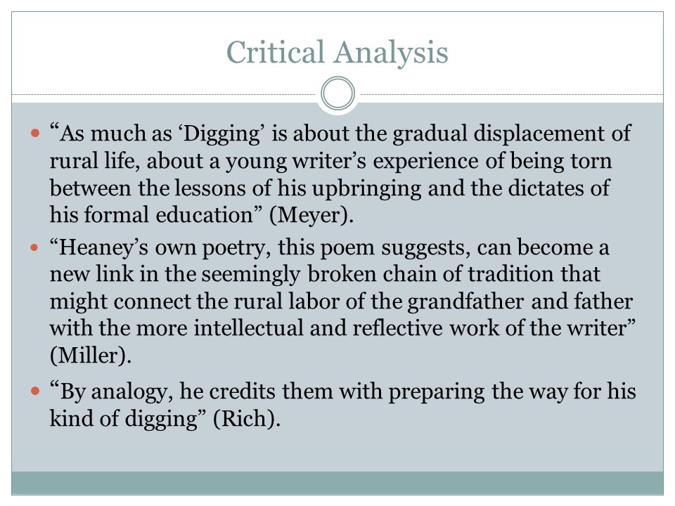 summary of the poem digging by seamus heaney