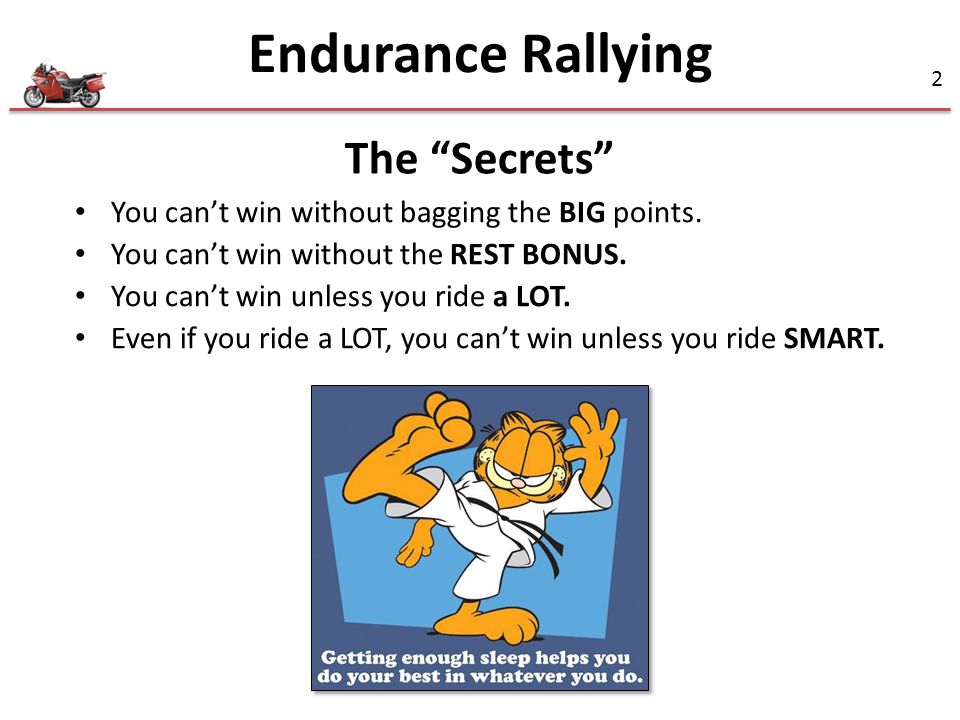 Endurance Rallying The Secrets