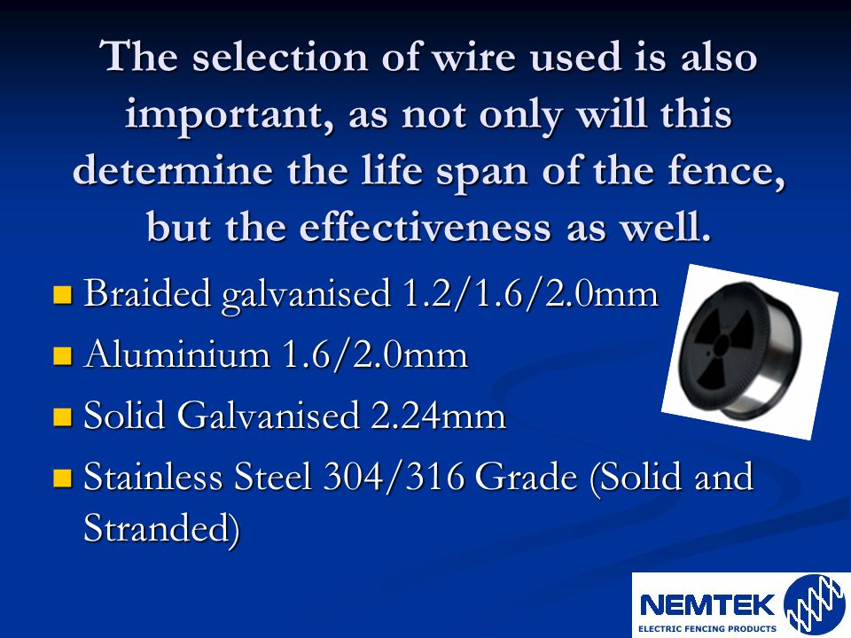 Solid Galvanised Wire - Nemtek