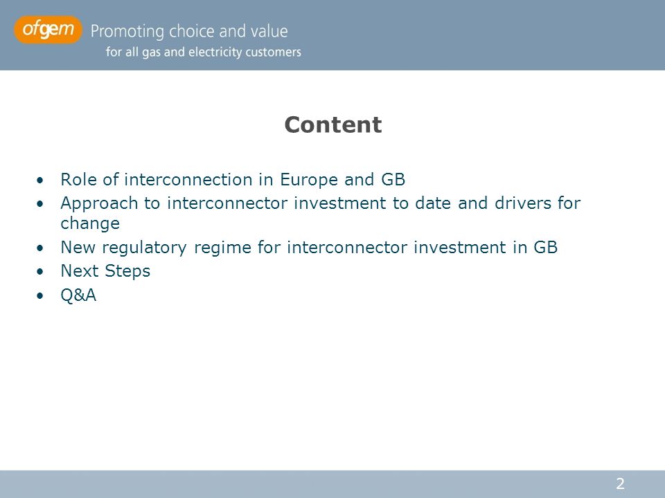 Content Role of interconnection in Europe and GB