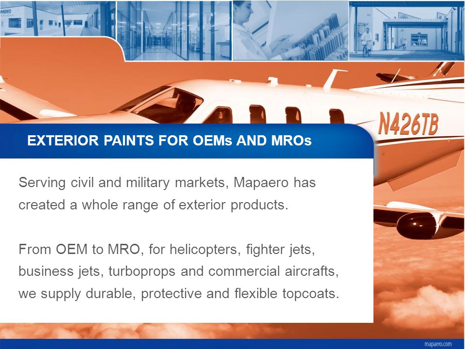 EXTERIOR PAINTS FOR OEMs AND MROs