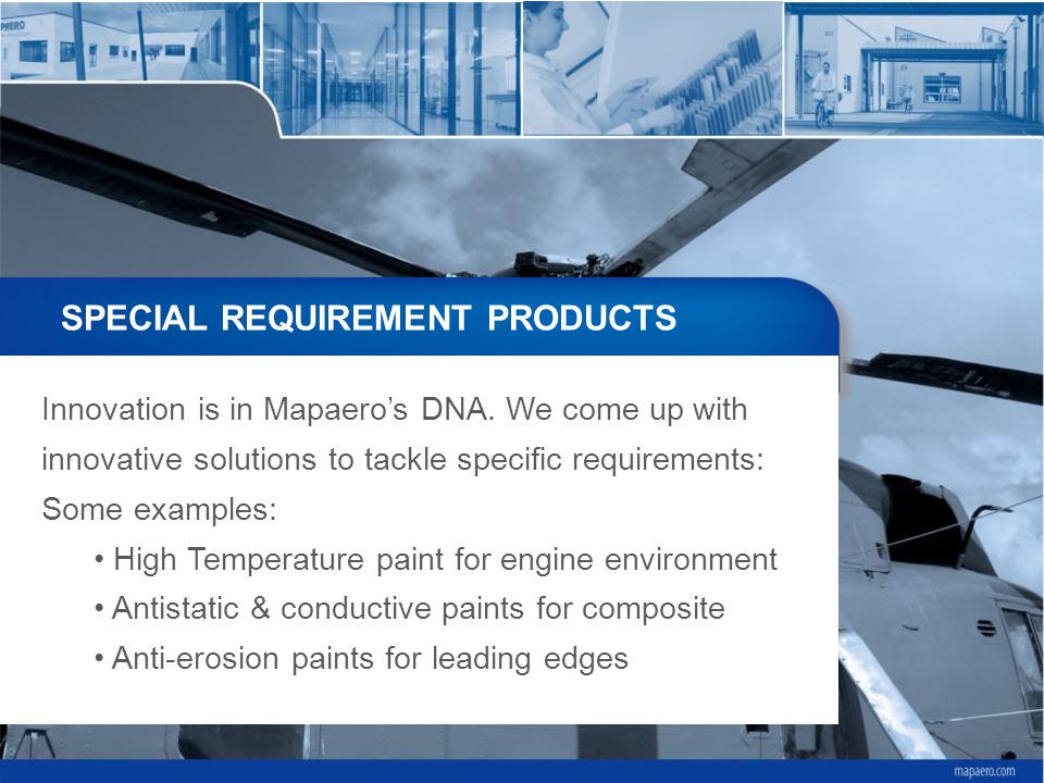 SPECIAL REQUIREMENT PRODUCTS