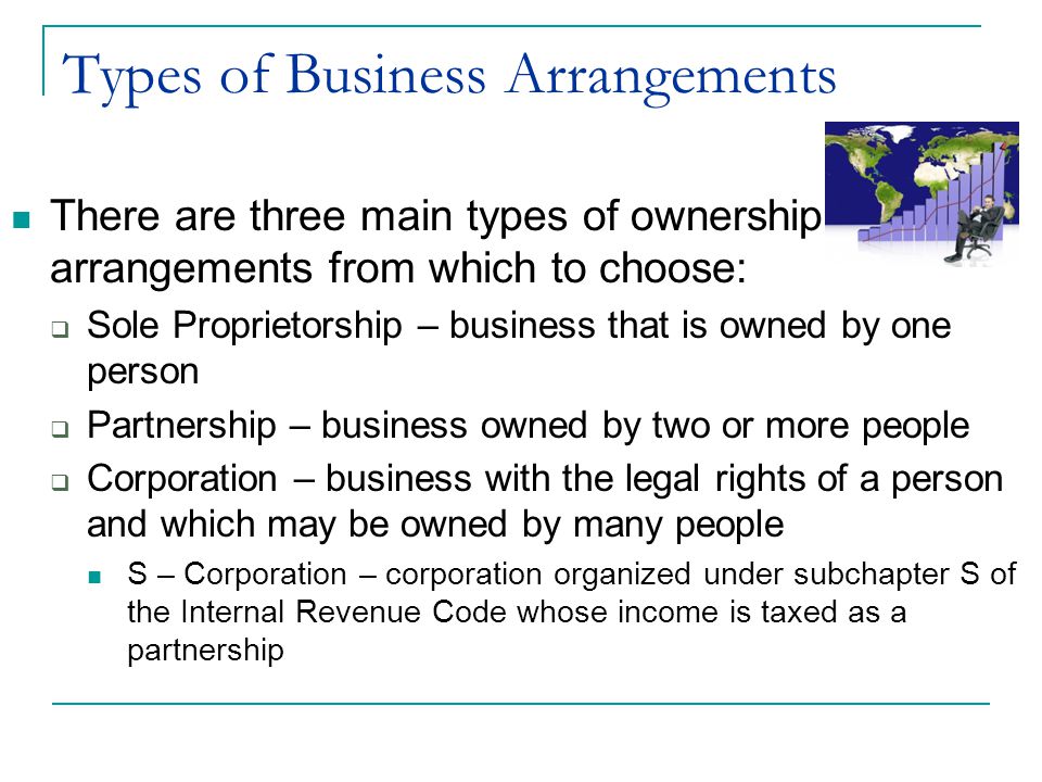 Types of Business Arrangements