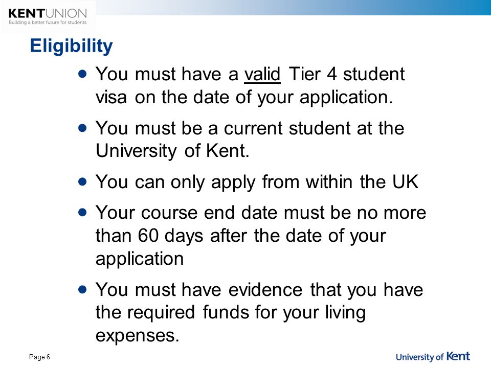 You must be a current student at the University of Kent.