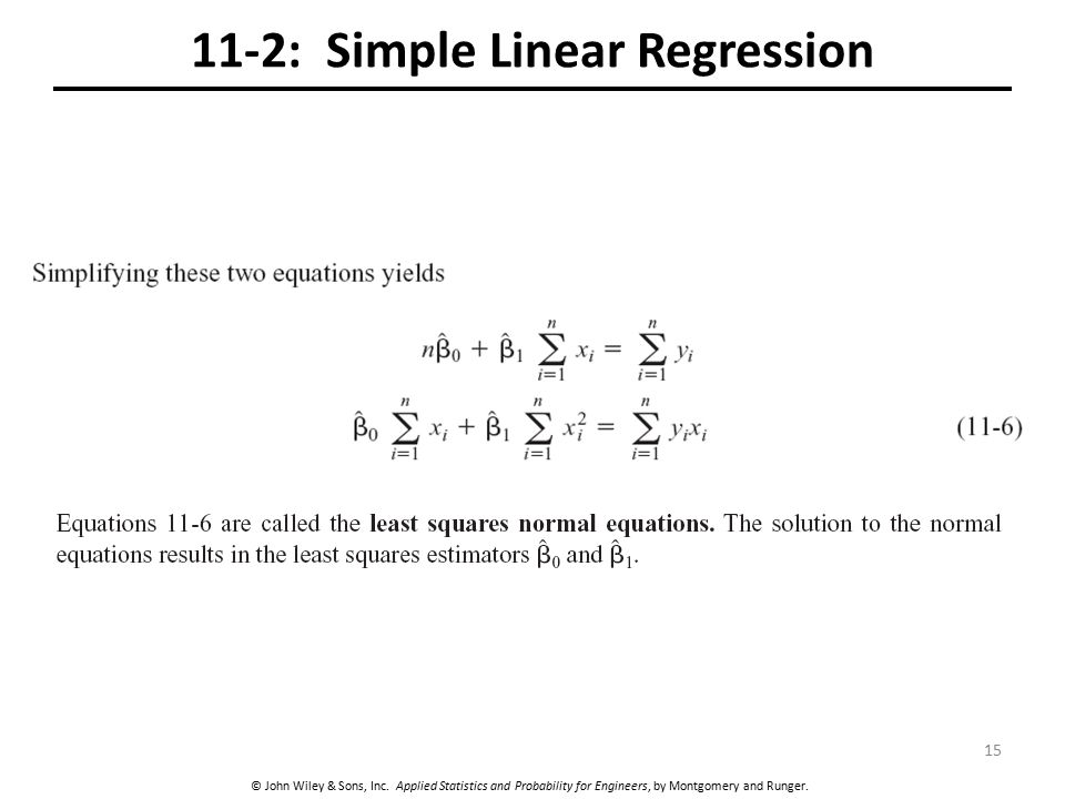 11-2: Simple Linear Regression