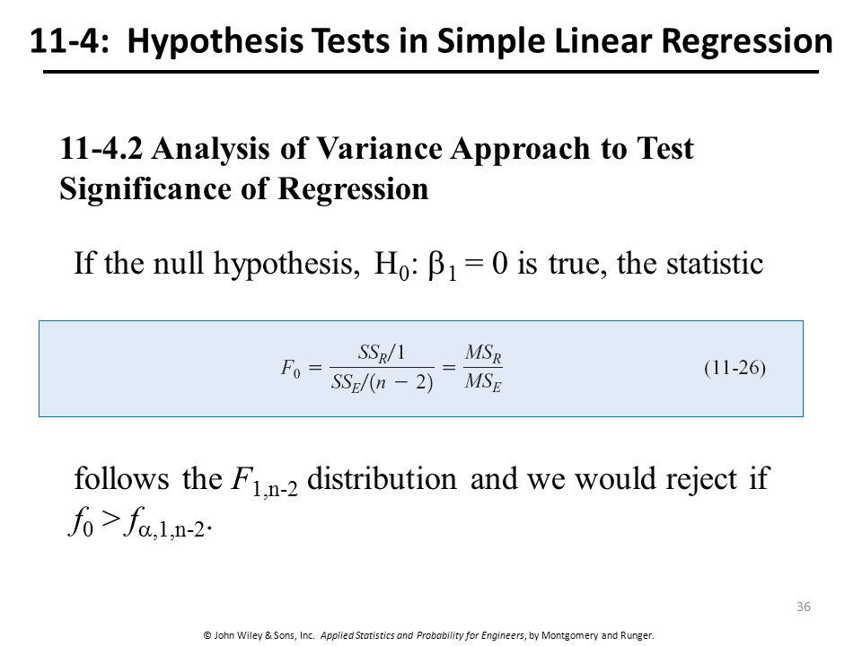 11-4: Hypothesis Tests in Simple Linear Regression