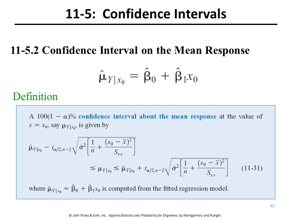 11-5: Confidence Intervals