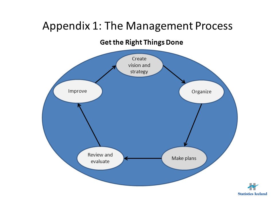 Appendix 1: The Management Process