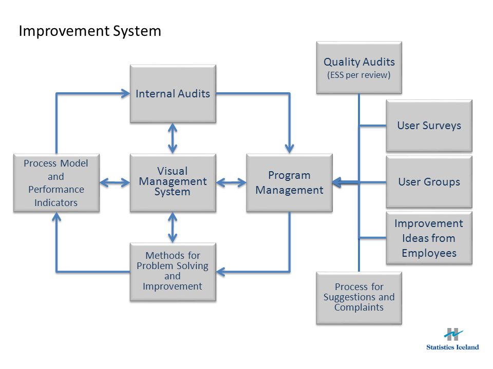 Improvement System Quality Audits Internal Audits User Surveys