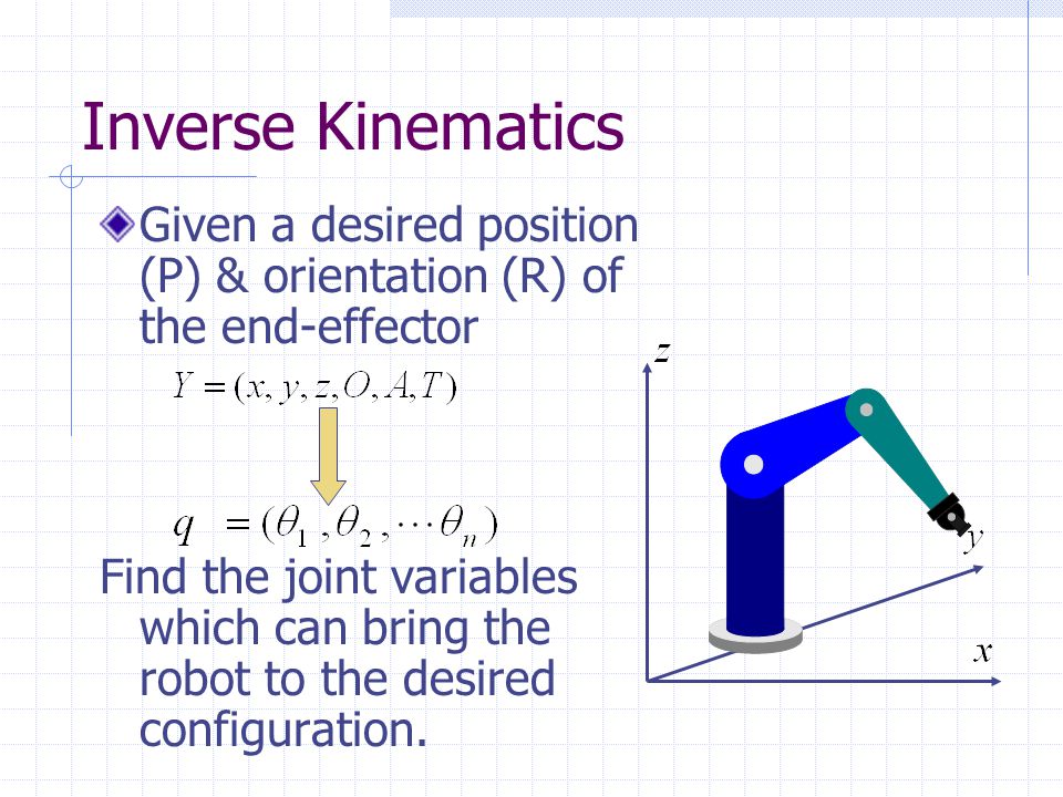 Inverse Kinematics Course site: - ppt video online download