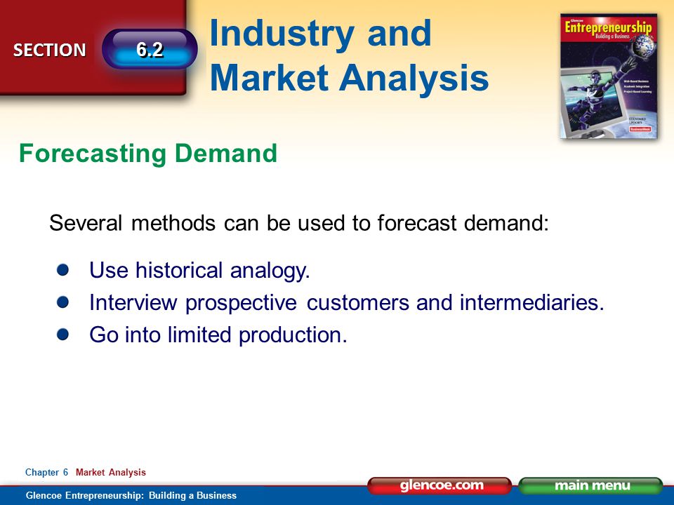 Forecasting Demand Several methods can be used to forecast demand: