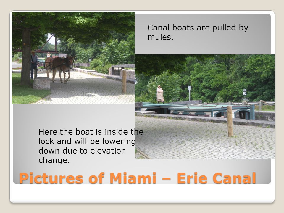 Pictures of Miami – Erie Canal