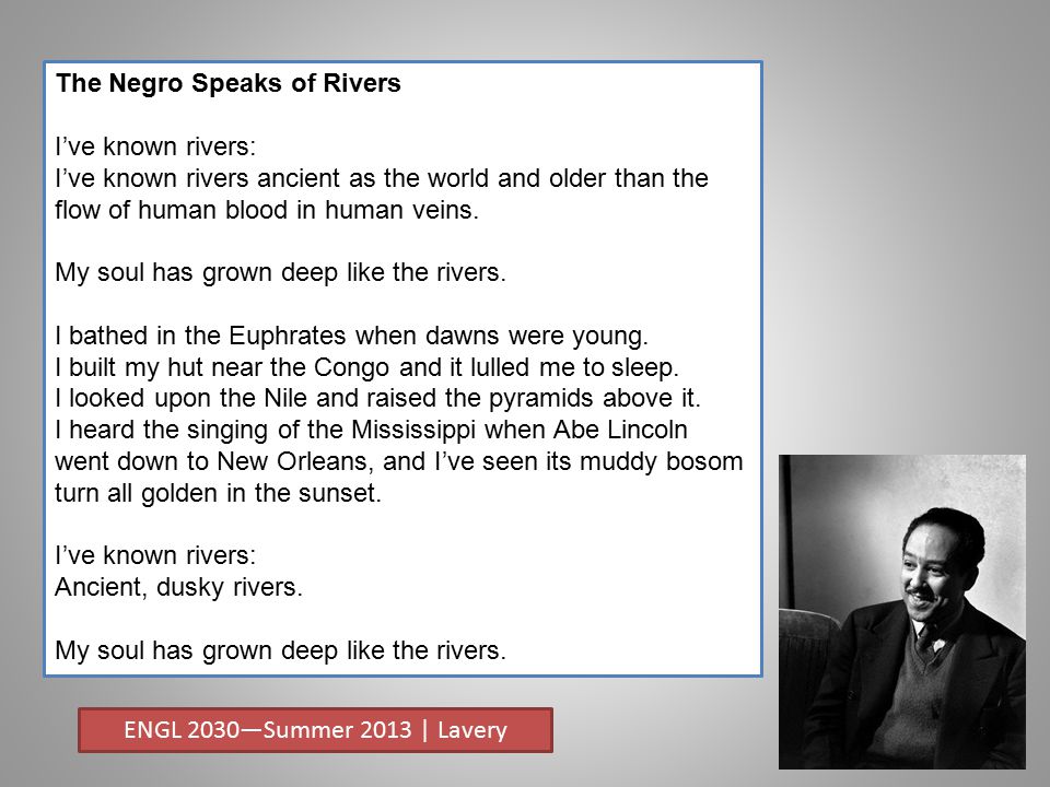 The Negro Speaks of Rivers