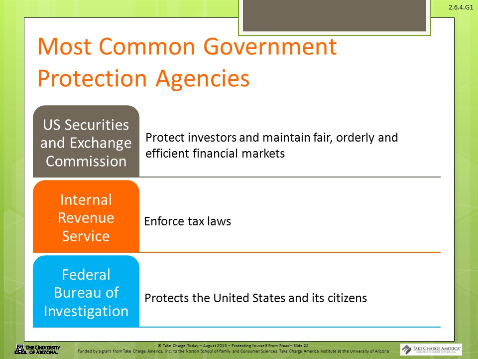 Most Common Government Protection Agencies