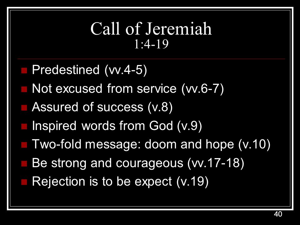 Book Of Jeremiah Prepared By Chris Reeves Winter Quarter