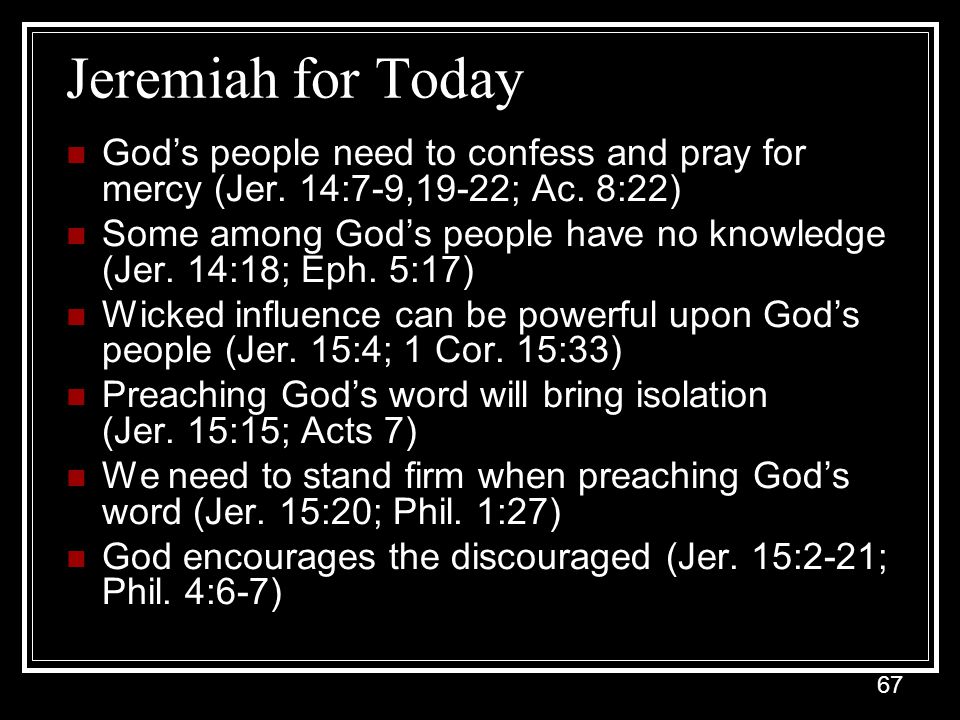 Book Of Jeremiah Prepared By Chris Reeves Winter Quarter