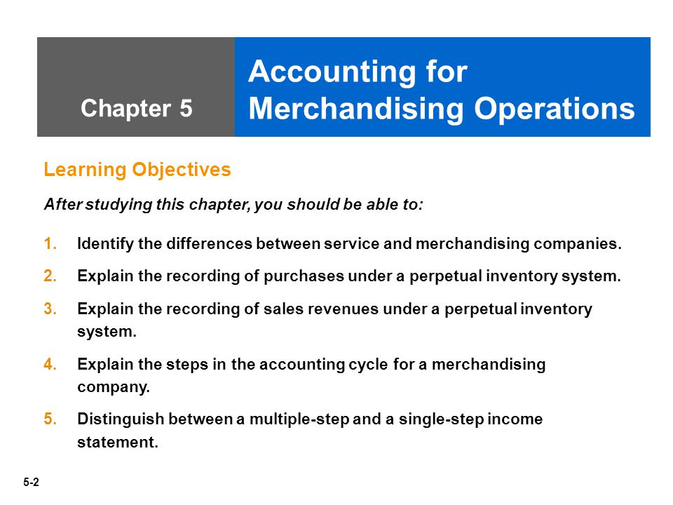 accounting merchandising operations