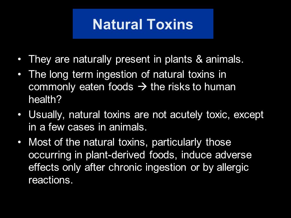 food toxins slideshare)