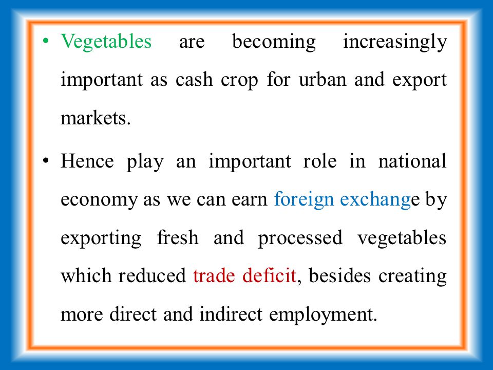 economic importance of cash crops