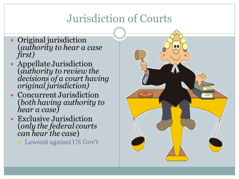 Jurisdiction of Courts
