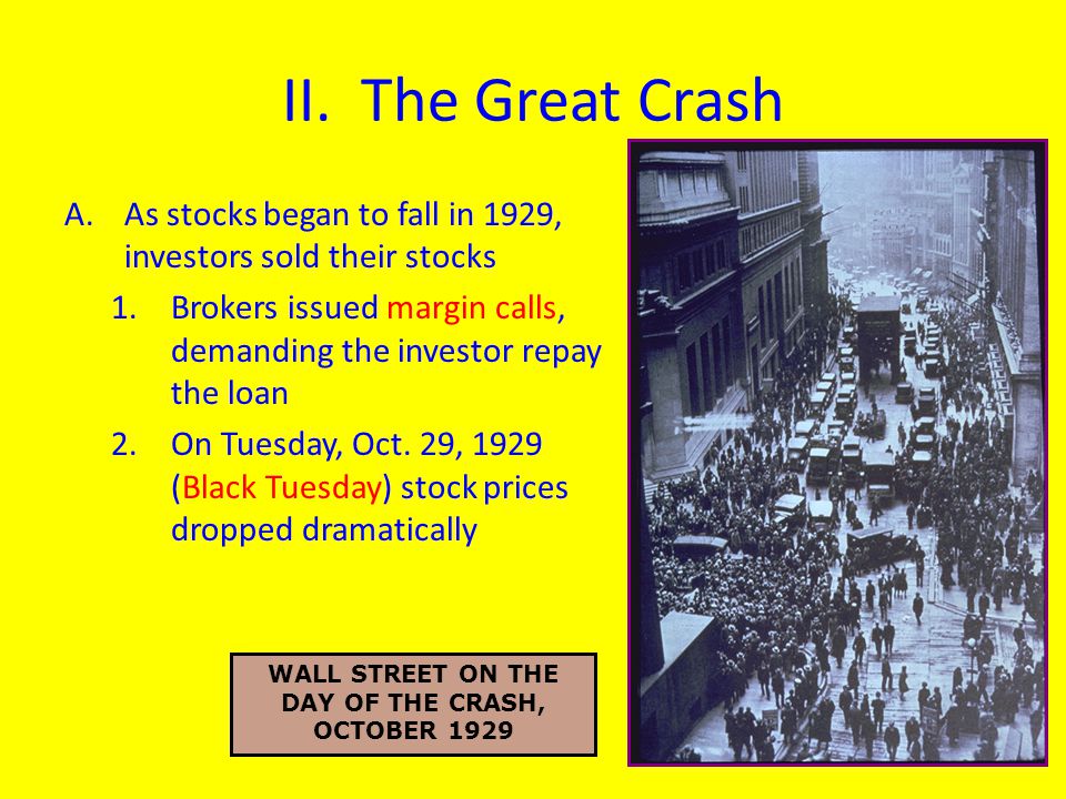WALL STREET ON THE DAY OF THE CRASH, OCTOBER 1929